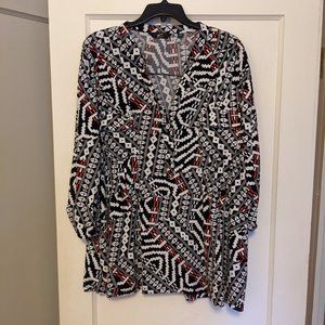 Geometric patterned Shirt, 2x by GNW